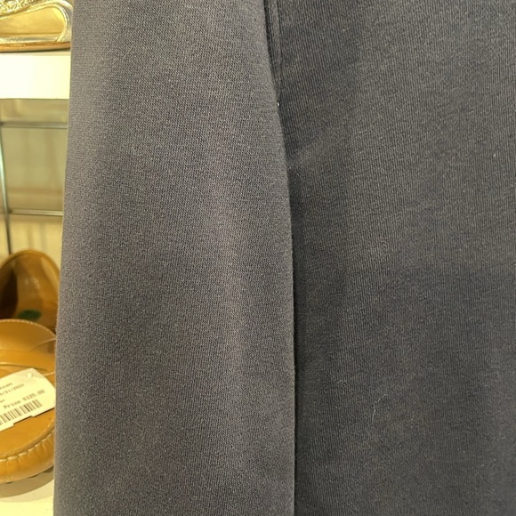 ADIDAS Navy and White Cropped Three Stripe Life Hooded Sweatshirt Size Small - Picture 10 of 10